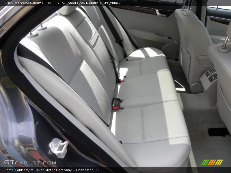 Steel Grey Metallic / Grey/Black 2009 Mercedes-Benz C 300 Luxury