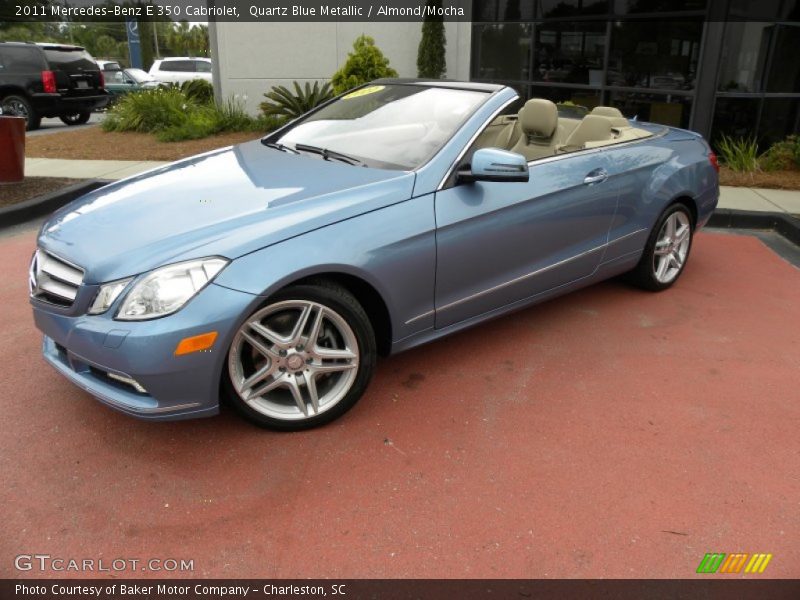 Quartz Blue Metallic / Almond/Mocha 2011 Mercedes-Benz E 350 Cabriolet