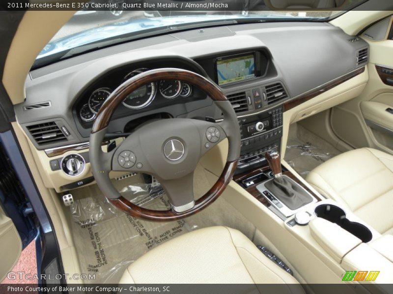 Quartz Blue Metallic / Almond/Mocha 2011 Mercedes-Benz E 350 Cabriolet