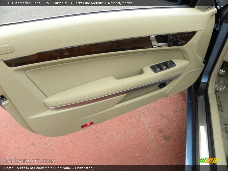 Quartz Blue Metallic / Almond/Mocha 2011 Mercedes-Benz E 350 Cabriolet