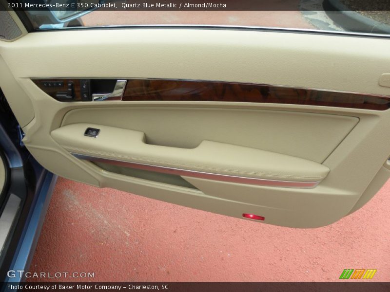 Quartz Blue Metallic / Almond/Mocha 2011 Mercedes-Benz E 350 Cabriolet