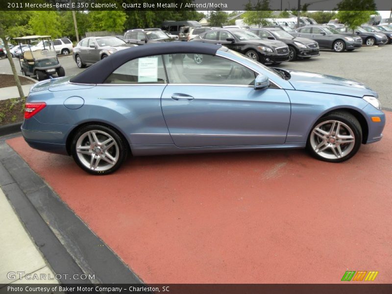 Quartz Blue Metallic / Almond/Mocha 2011 Mercedes-Benz E 350 Cabriolet