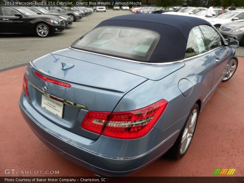 Quartz Blue Metallic / Almond/Mocha 2011 Mercedes-Benz E 350 Cabriolet