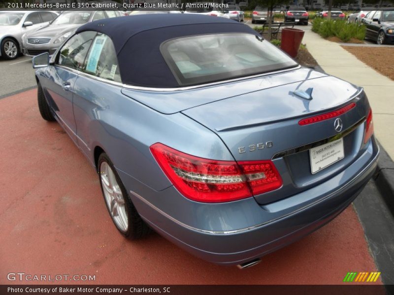 Quartz Blue Metallic / Almond/Mocha 2011 Mercedes-Benz E 350 Cabriolet