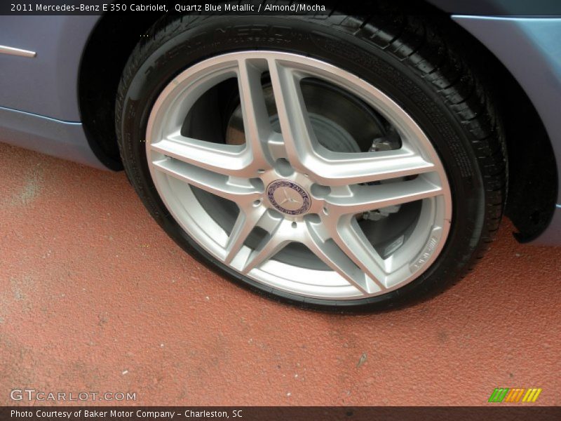 Quartz Blue Metallic / Almond/Mocha 2011 Mercedes-Benz E 350 Cabriolet