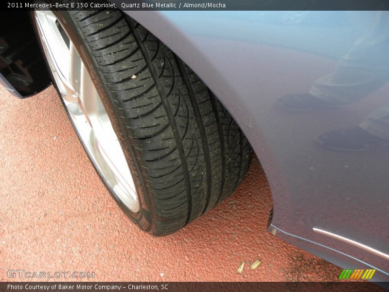 Quartz Blue Metallic / Almond/Mocha 2011 Mercedes-Benz E 350 Cabriolet