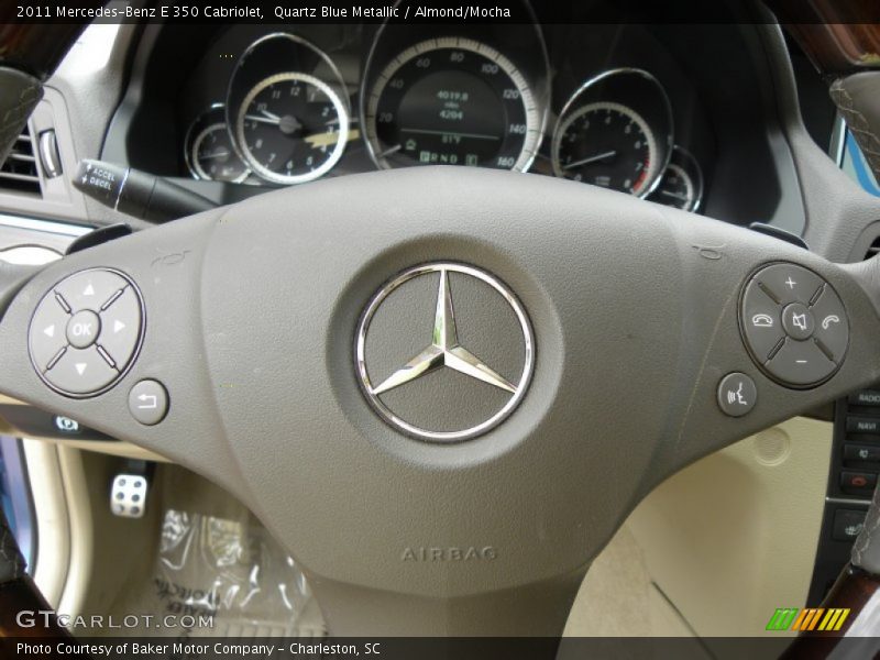 Quartz Blue Metallic / Almond/Mocha 2011 Mercedes-Benz E 350 Cabriolet