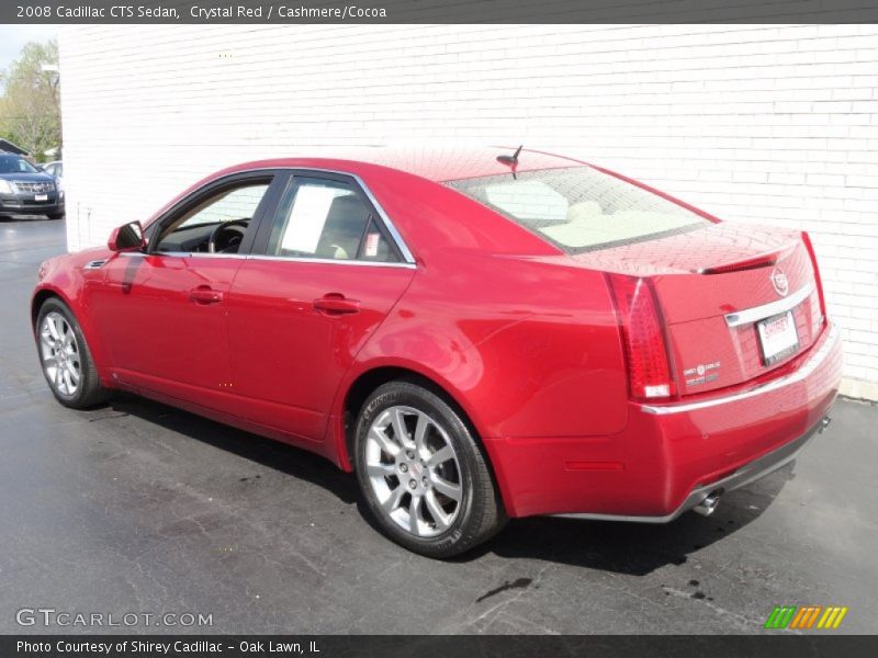 Crystal Red / Cashmere/Cocoa 2008 Cadillac CTS Sedan