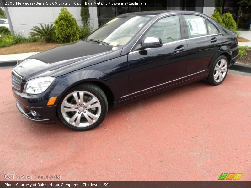 Capri Blue Metallic / Savanna/Cashmere 2008 Mercedes-Benz C 300 Luxury