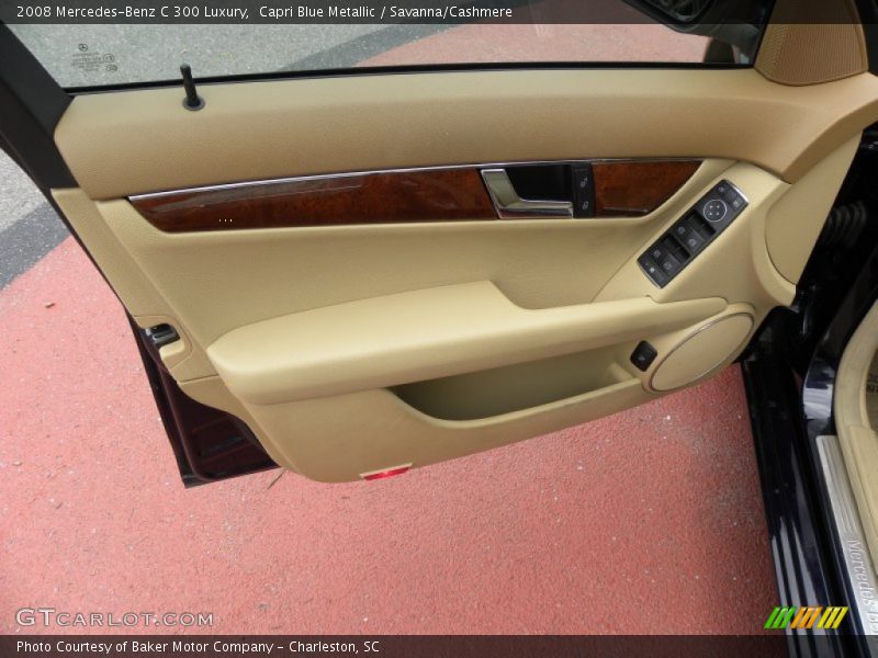Capri Blue Metallic / Savanna/Cashmere 2008 Mercedes-Benz C 300 Luxury
