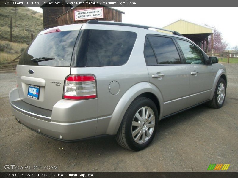 Silver Birch Metallic / Medium Light Stone 2008 Ford Taurus X Limited AWD