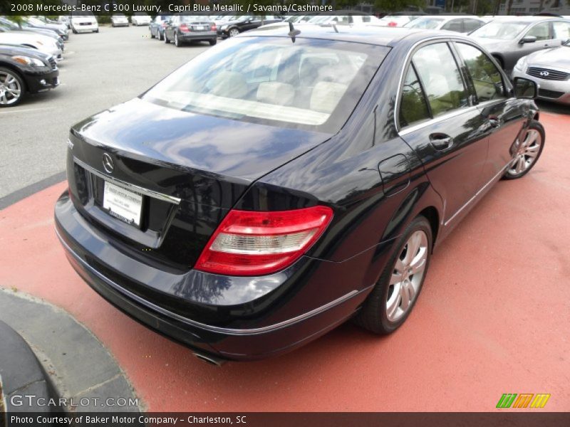 Capri Blue Metallic / Savanna/Cashmere 2008 Mercedes-Benz C 300 Luxury