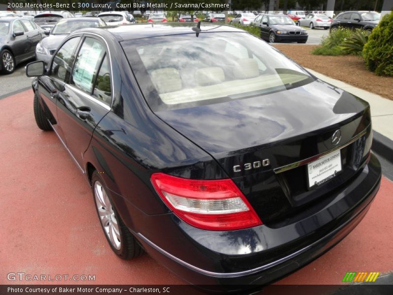 Capri Blue Metallic / Savanna/Cashmere 2008 Mercedes-Benz C 300 Luxury