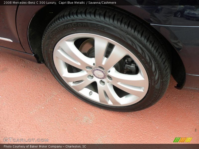 Capri Blue Metallic / Savanna/Cashmere 2008 Mercedes-Benz C 300 Luxury