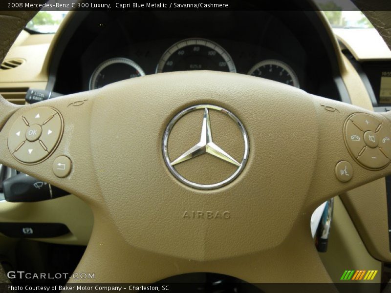 Capri Blue Metallic / Savanna/Cashmere 2008 Mercedes-Benz C 300 Luxury