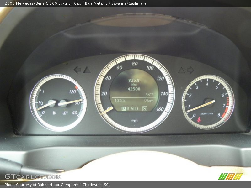 Capri Blue Metallic / Savanna/Cashmere 2008 Mercedes-Benz C 300 Luxury