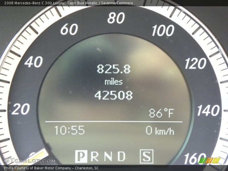 Capri Blue Metallic / Savanna/Cashmere 2008 Mercedes-Benz C 300 Luxury