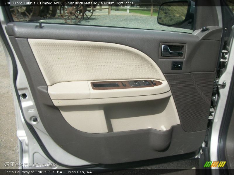 Silver Birch Metallic / Medium Light Stone 2008 Ford Taurus X Limited AWD