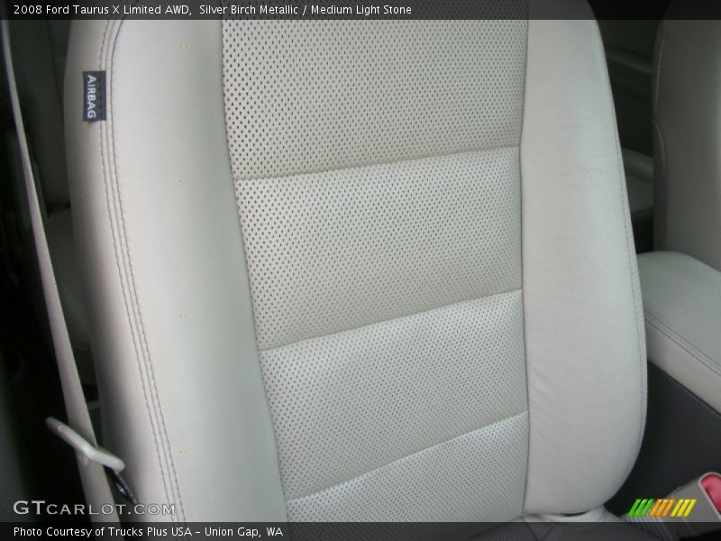Silver Birch Metallic / Medium Light Stone 2008 Ford Taurus X Limited AWD