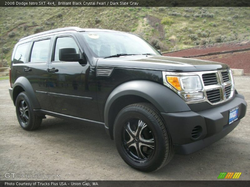 Brilliant Black Crystal Pearl / Dark Slate Gray 2008 Dodge Nitro SXT 4x4