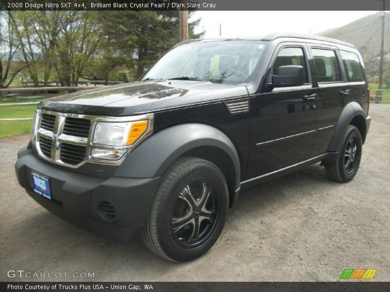 Brilliant Black Crystal Pearl / Dark Slate Gray 2008 Dodge Nitro SXT 4x4