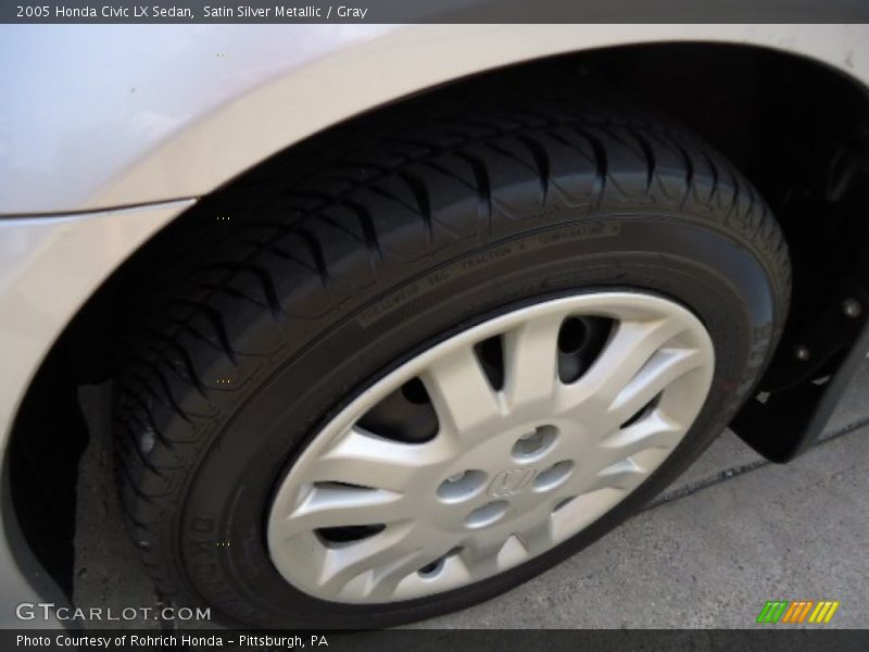 Satin Silver Metallic / Gray 2005 Honda Civic LX Sedan
