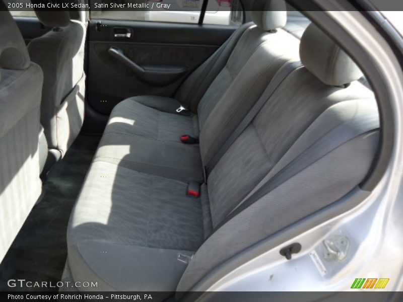 Satin Silver Metallic / Gray 2005 Honda Civic LX Sedan