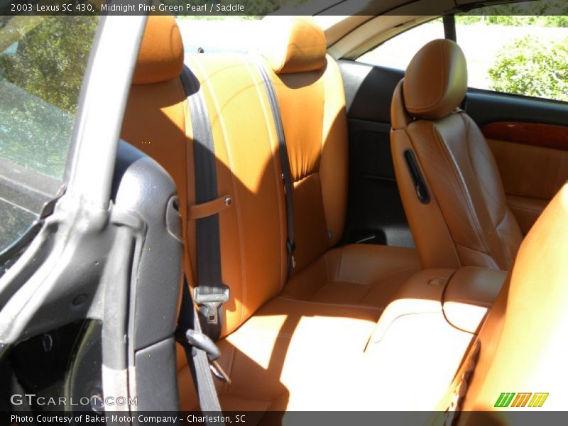 Midnight Pine Green Pearl / Saddle 2003 Lexus SC 430