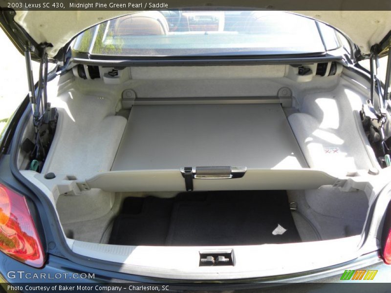 Midnight Pine Green Pearl / Saddle 2003 Lexus SC 430