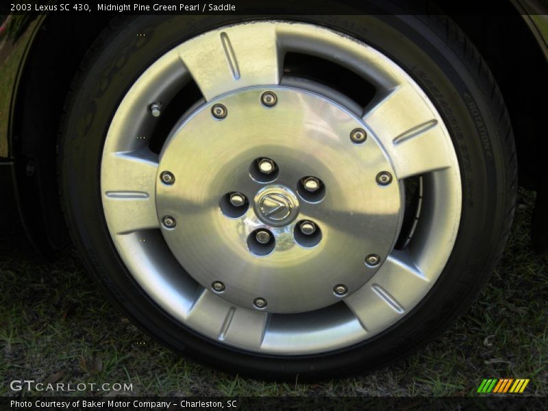 Midnight Pine Green Pearl / Saddle 2003 Lexus SC 430