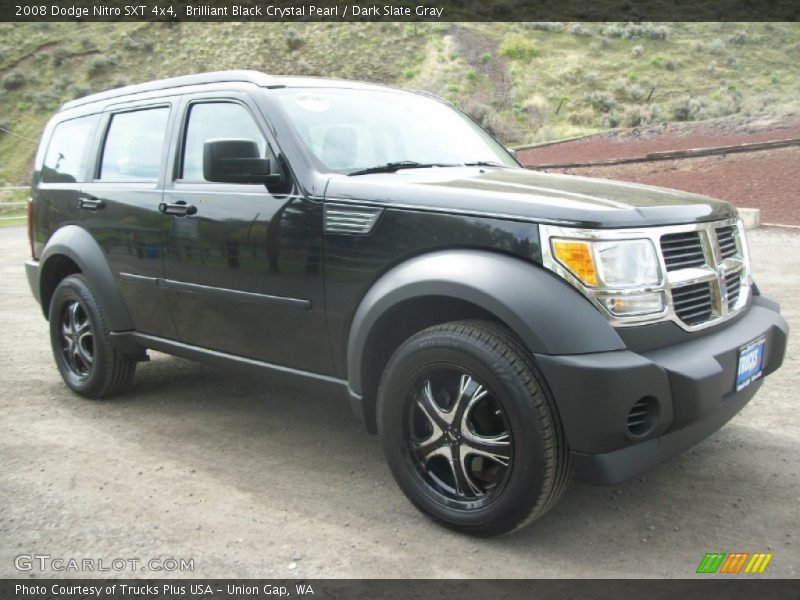 Brilliant Black Crystal Pearl / Dark Slate Gray 2008 Dodge Nitro SXT 4x4