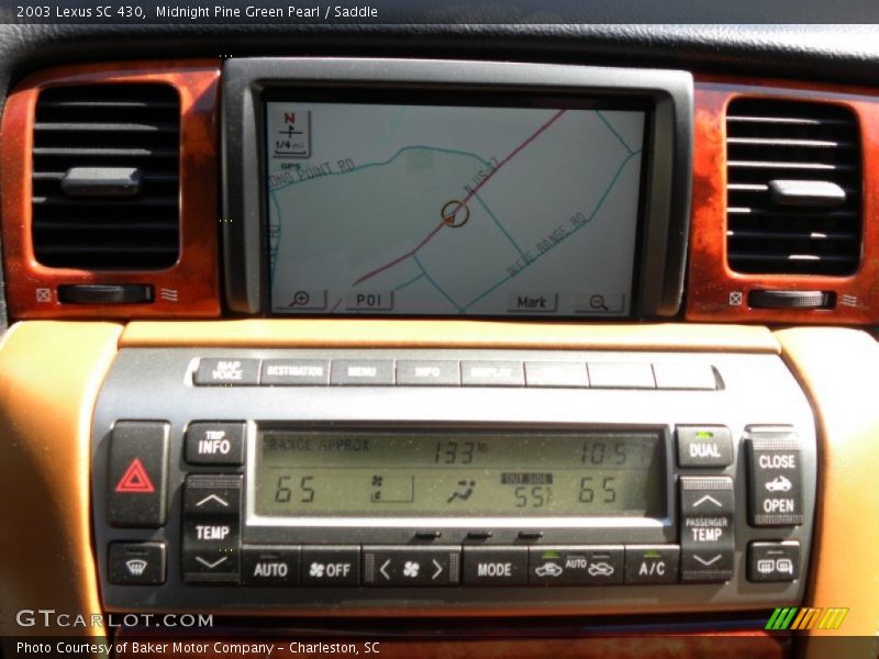 Midnight Pine Green Pearl / Saddle 2003 Lexus SC 430