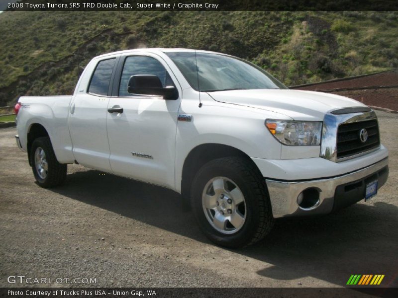 Super White / Graphite Gray 2008 Toyota Tundra SR5 TRD Double Cab