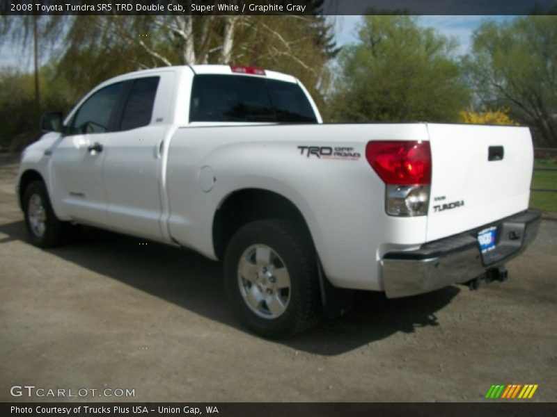 Super White / Graphite Gray 2008 Toyota Tundra SR5 TRD Double Cab