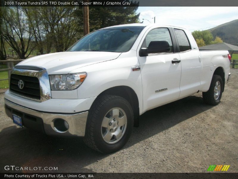 Super White / Graphite Gray 2008 Toyota Tundra SR5 TRD Double Cab