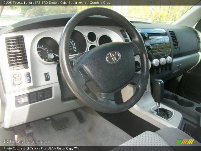 Super White / Graphite Gray 2008 Toyota Tundra SR5 TRD Double Cab