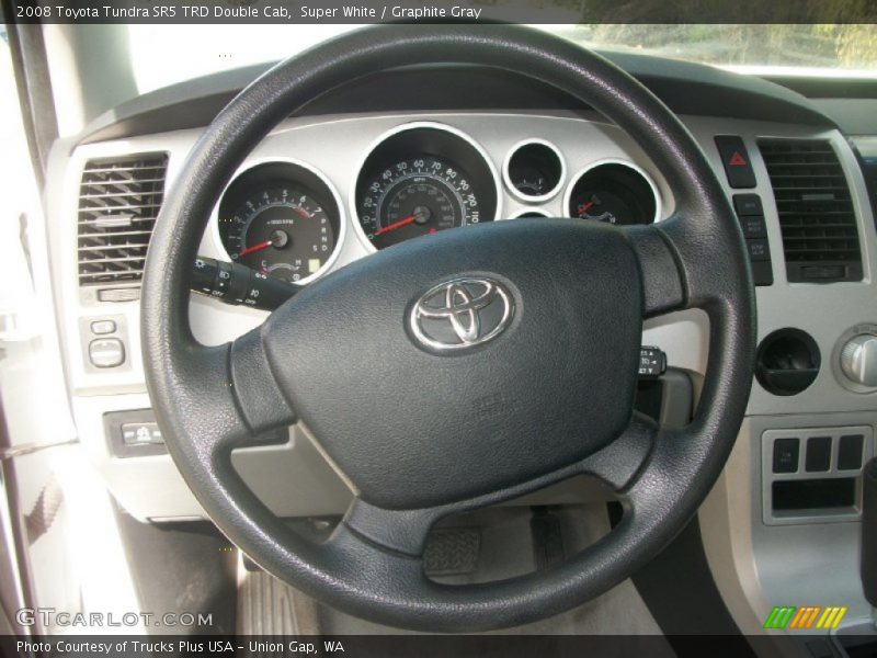 Super White / Graphite Gray 2008 Toyota Tundra SR5 TRD Double Cab