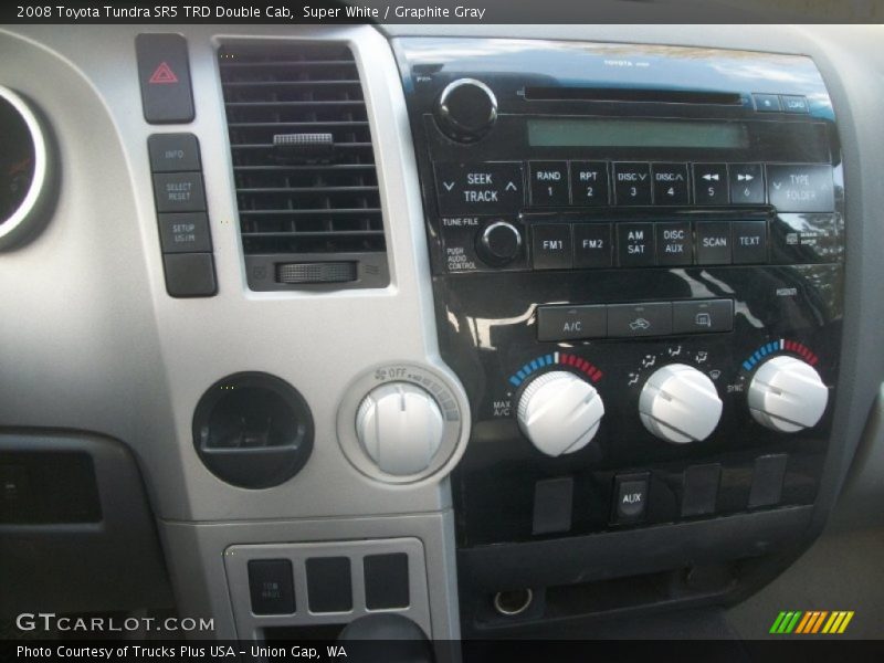 Super White / Graphite Gray 2008 Toyota Tundra SR5 TRD Double Cab