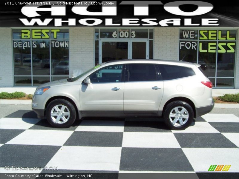 Gold Mist Metallic / Ebony/Ebony 2011 Chevrolet Traverse LT