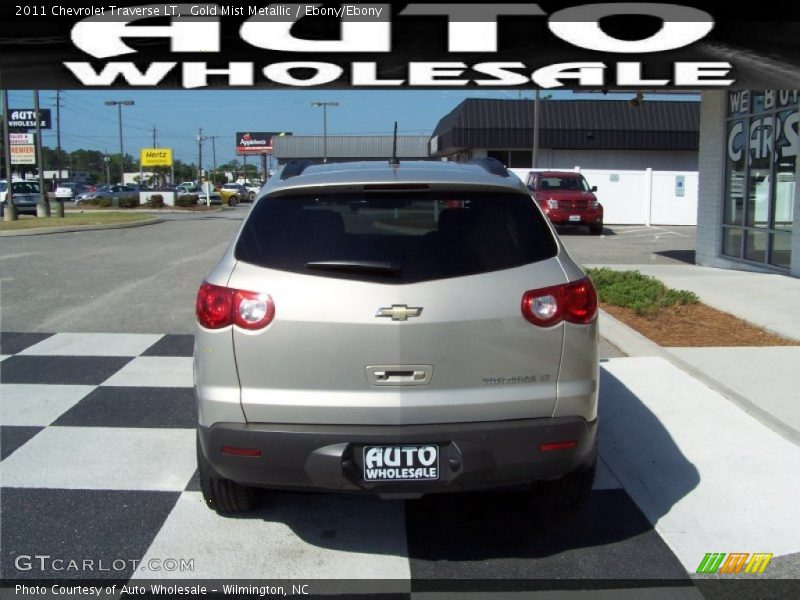 Gold Mist Metallic / Ebony/Ebony 2011 Chevrolet Traverse LT