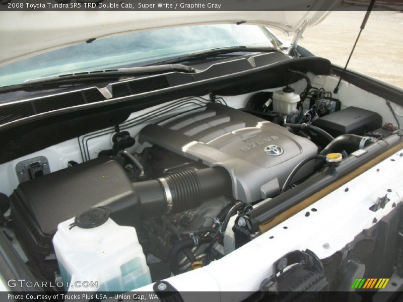 Super White / Graphite Gray 2008 Toyota Tundra SR5 TRD Double Cab