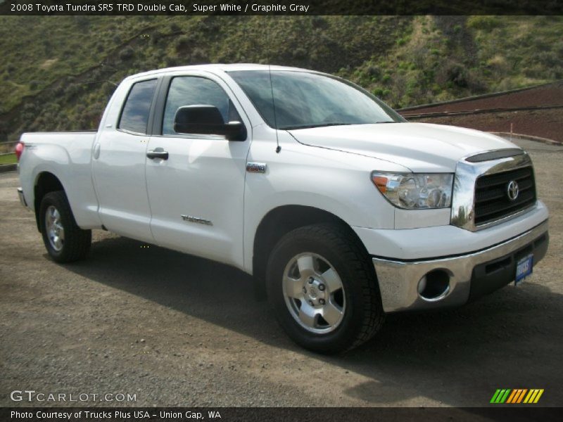 Super White / Graphite Gray 2008 Toyota Tundra SR5 TRD Double Cab