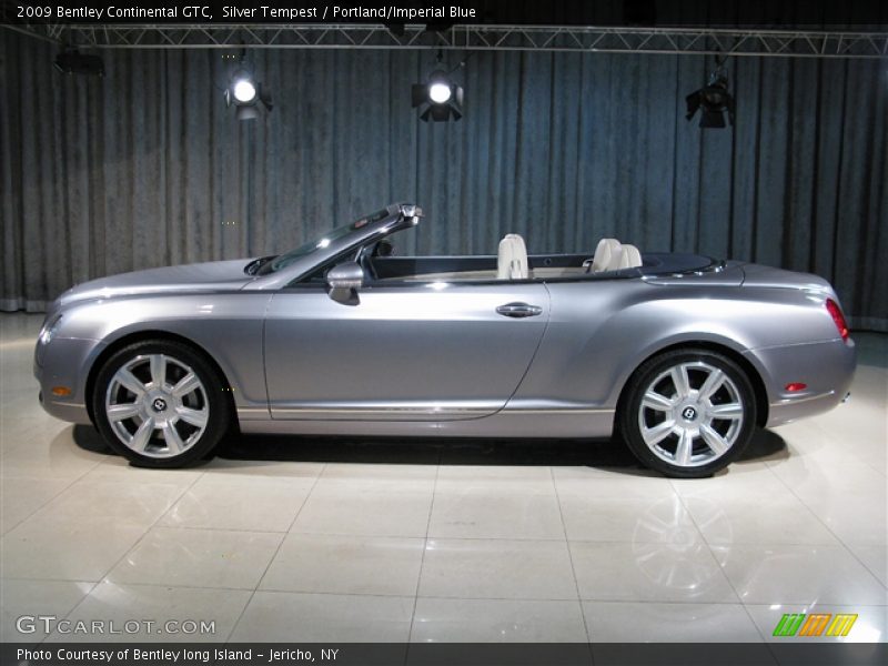 Silver Tempest / Portland/Imperial Blue 2009 Bentley Continental GTC