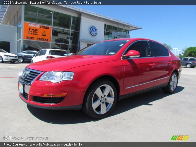Tornado Red / Pure Beige 2008 Volkswagen Passat Komfort Sedan