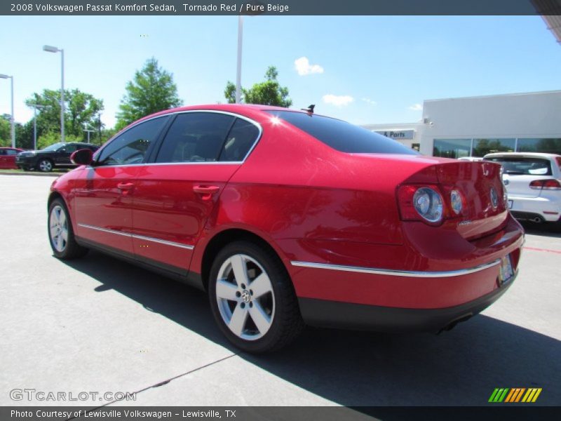 Tornado Red / Pure Beige 2008 Volkswagen Passat Komfort Sedan