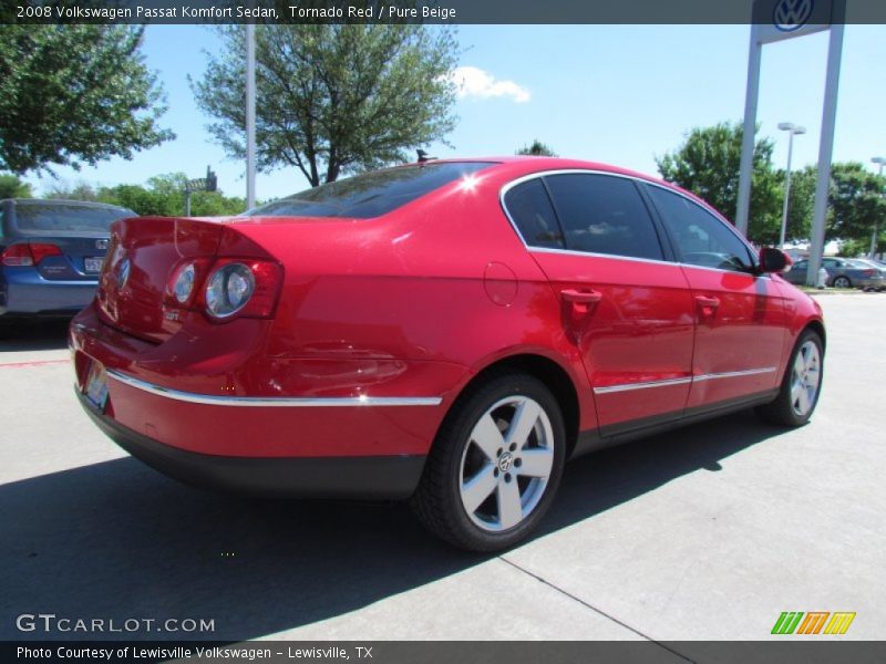Tornado Red / Pure Beige 2008 Volkswagen Passat Komfort Sedan