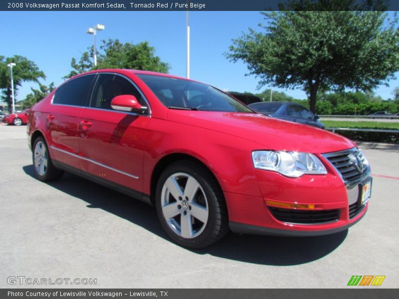 Tornado Red / Pure Beige 2008 Volkswagen Passat Komfort Sedan