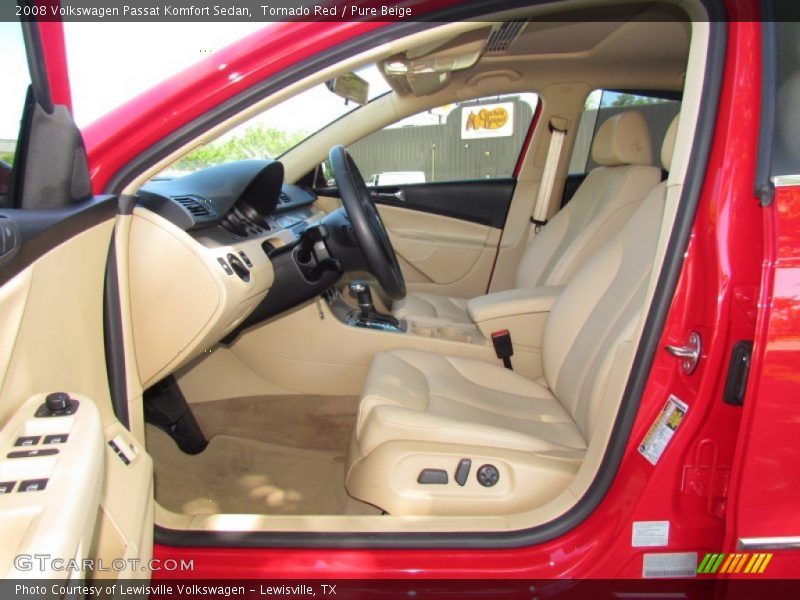 Tornado Red / Pure Beige 2008 Volkswagen Passat Komfort Sedan