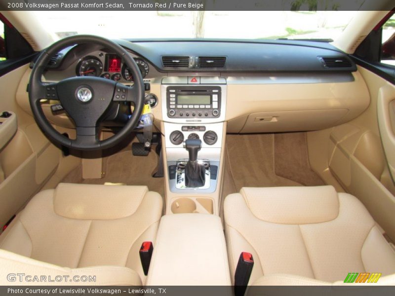 Tornado Red / Pure Beige 2008 Volkswagen Passat Komfort Sedan