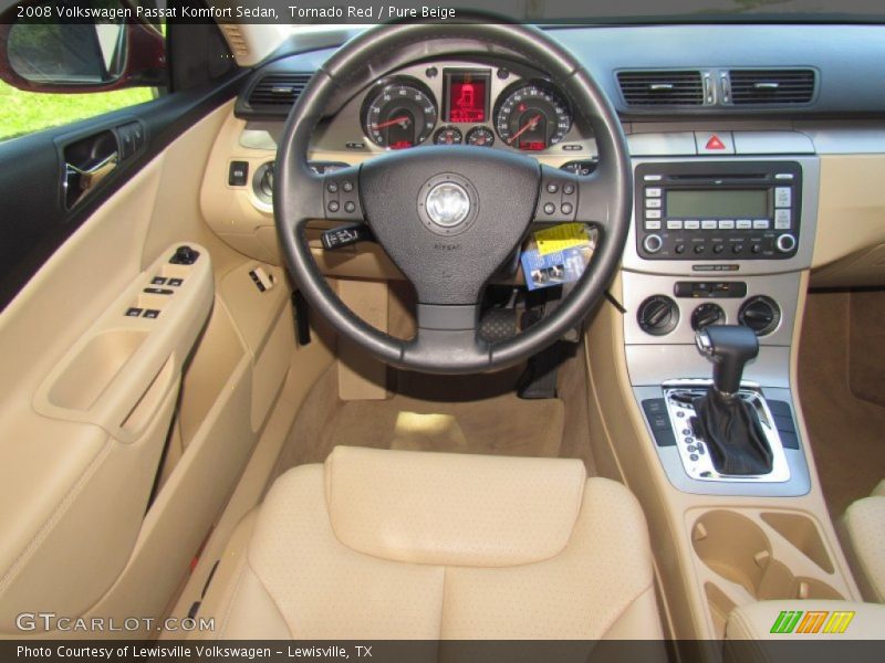Tornado Red / Pure Beige 2008 Volkswagen Passat Komfort Sedan